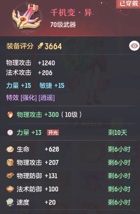 长安幻想力量影响什么