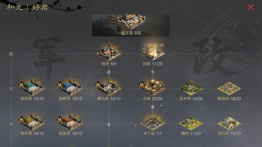 率土之滨的建设值是怎么来的