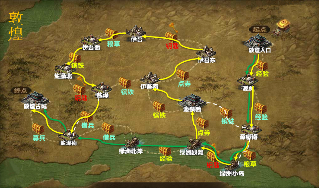 攻城掠地的探宝怎么走