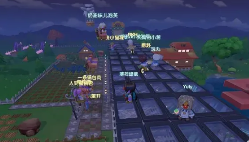 摩尔庄园二层玻璃桥怎么上