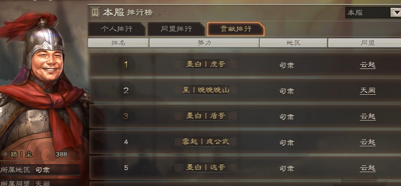 三国志战略版s4贡献值如何获得