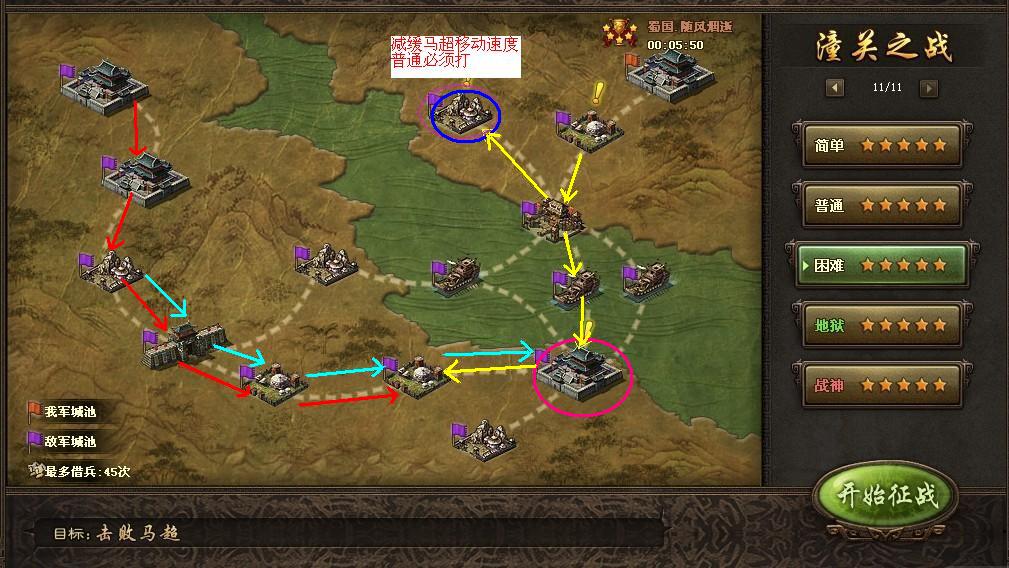 攻城掠地潼关之战地狱怎么过