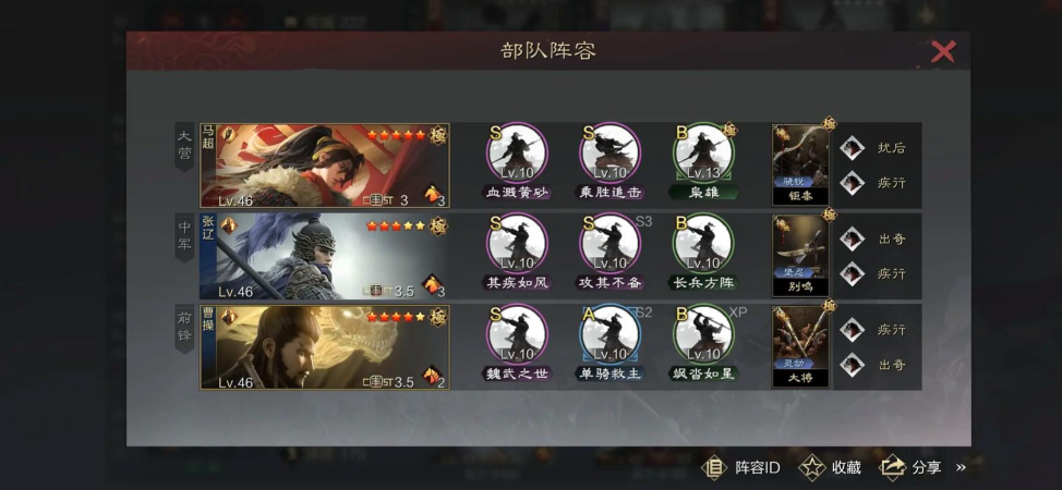 率土之滨五星队怎么用