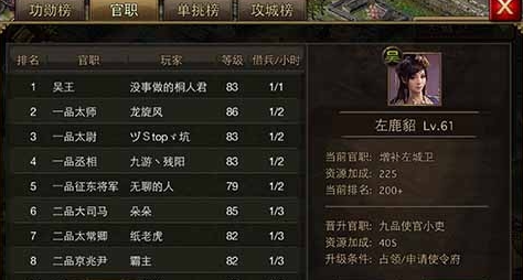 攻城掠地四品官在哪里