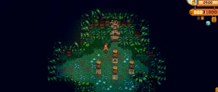 星露谷物语雨林里的神庙在哪