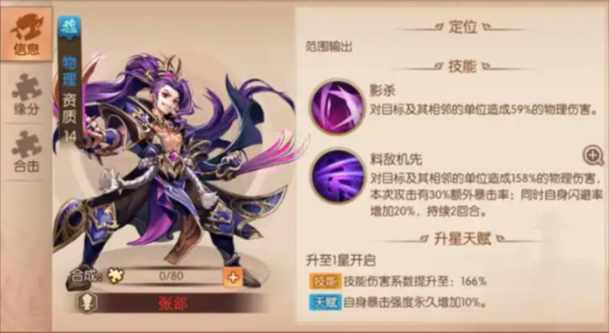 少年三国志2张郃怎么配阵容