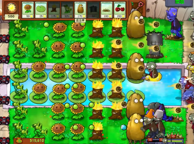 植物大战僵尸95版3-9怎么过