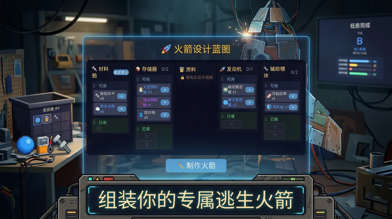 废品火箭逃脱升天截图3