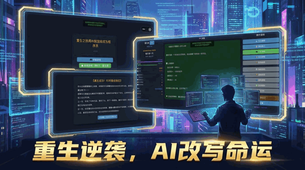重生之我用ai做游戏成为程序员截图1