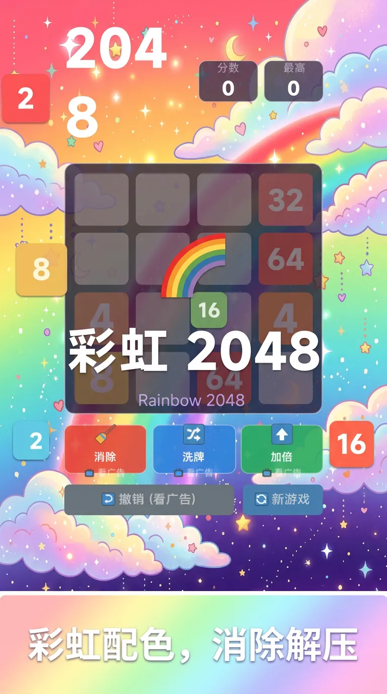 彩虹2048截图2