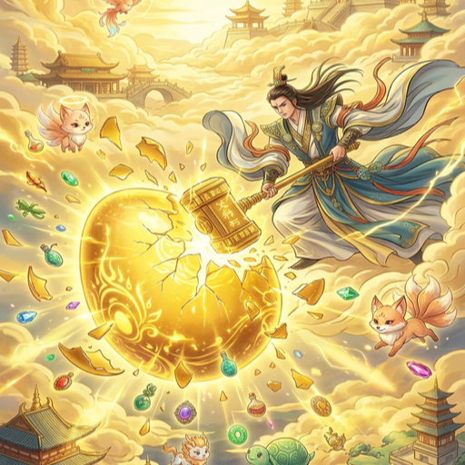 一蛋开天门修仙养宠全靠砸