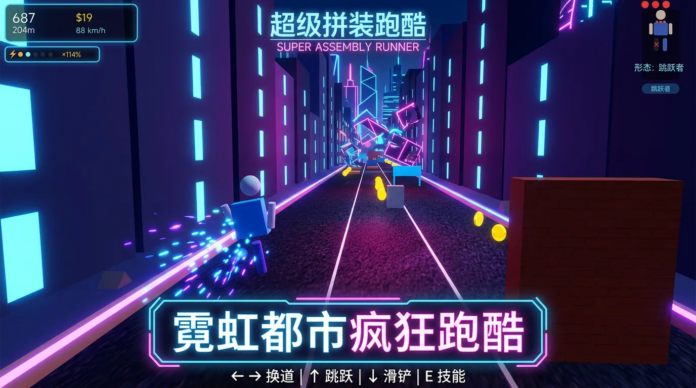 超级拼装跑酷截图3