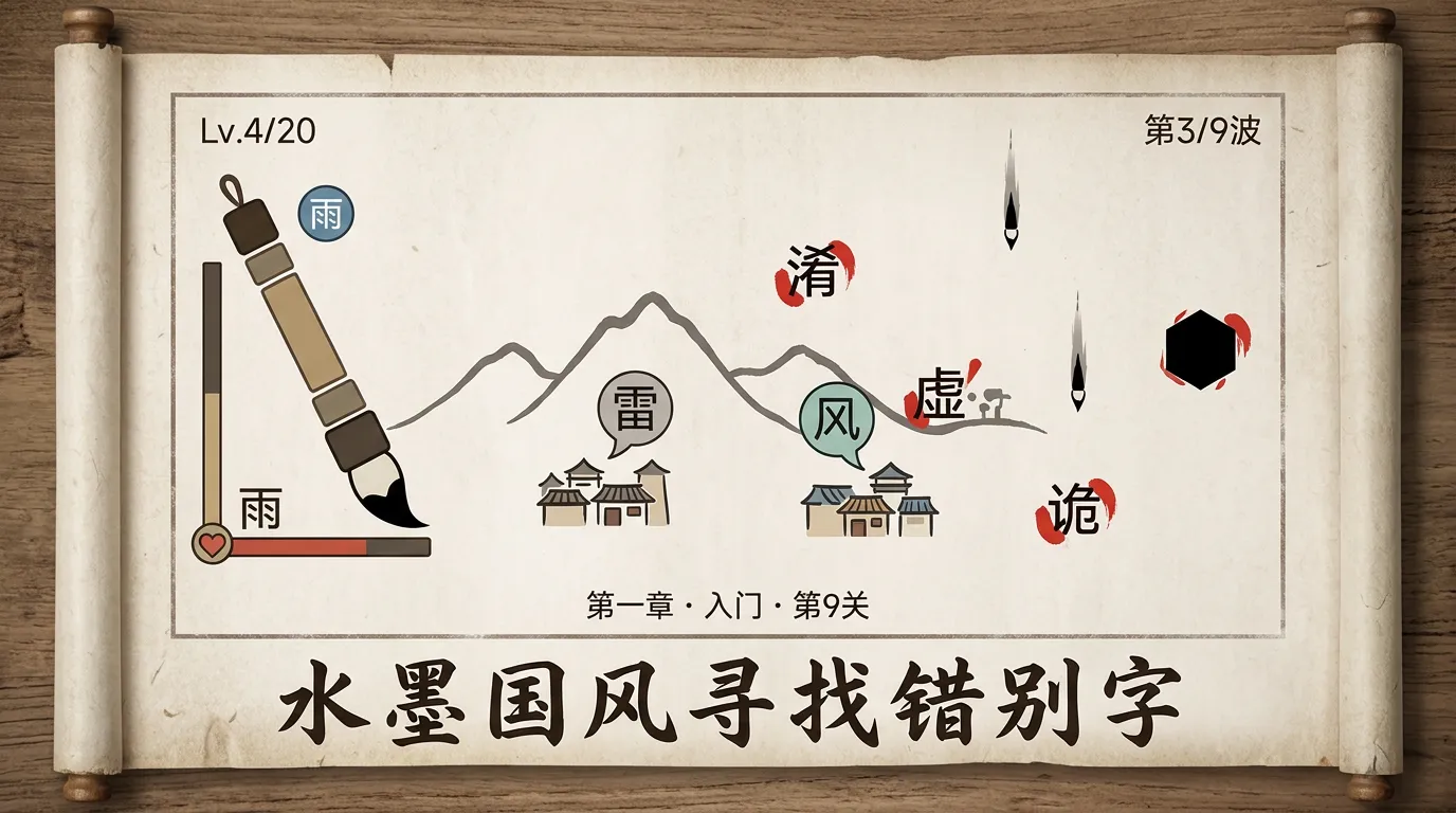 水墨寻错找错别字
