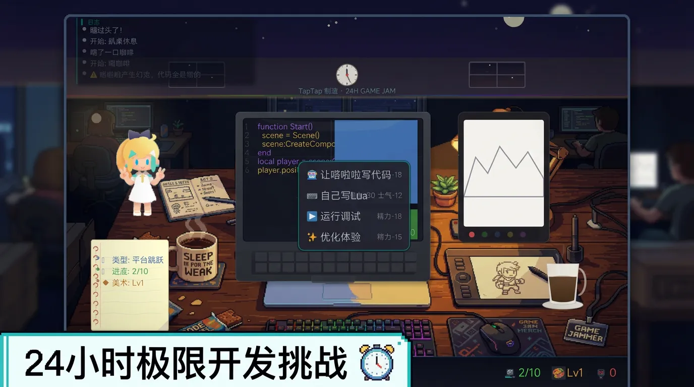 嗒啦啦的gamejam截图1