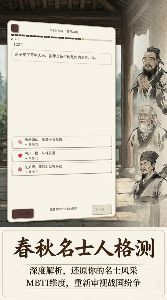 mbti人格春秋战国截图1