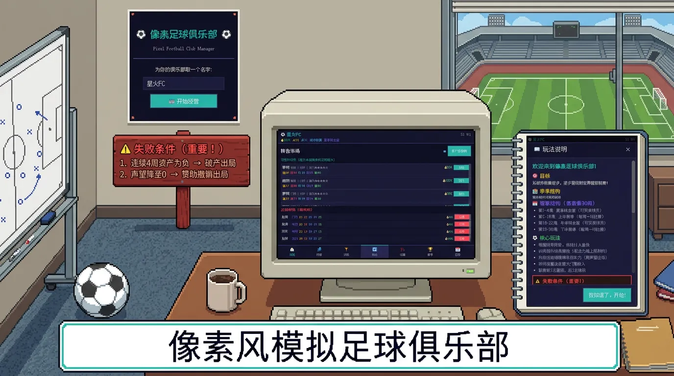 像素足球俱乐部截图1