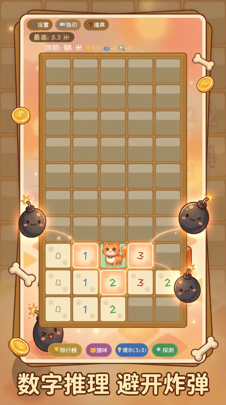猫咪扫雷截图2