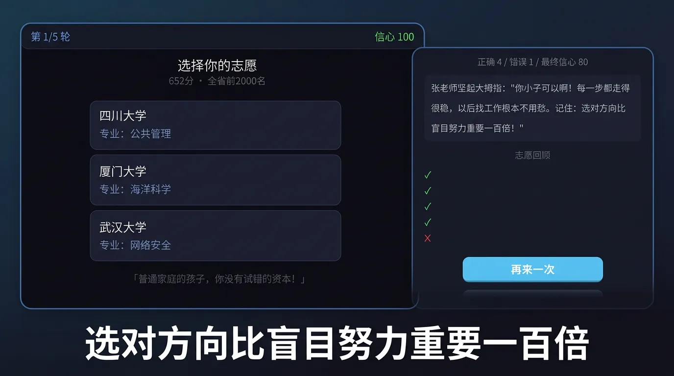 志愿导师饶过我吧