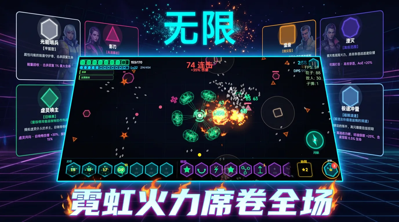 霓虹无尽战线截图1