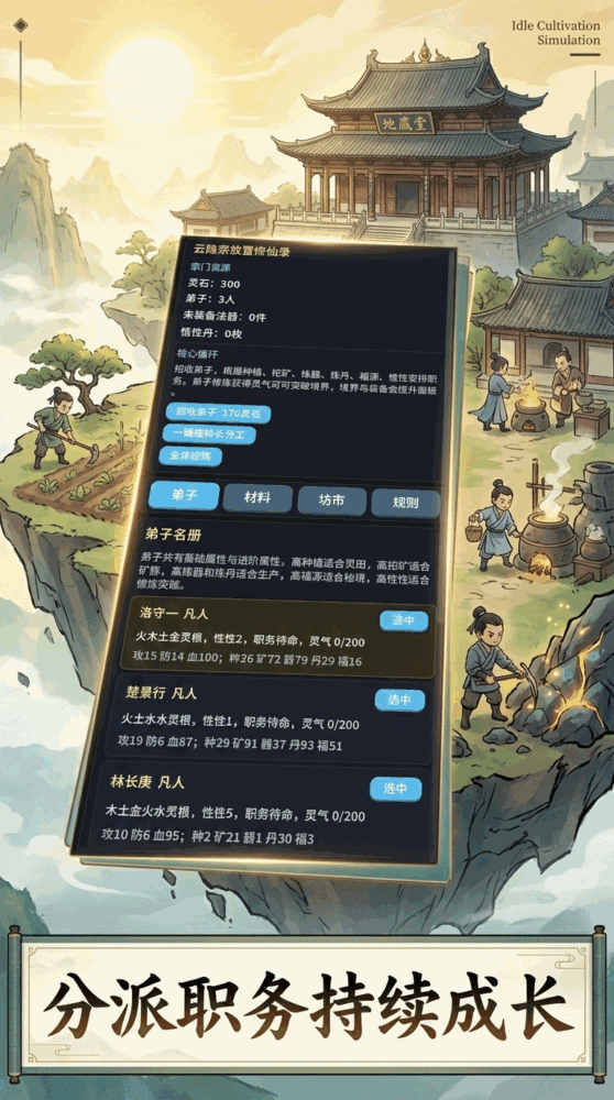 云隐宗放置修仙录截图2