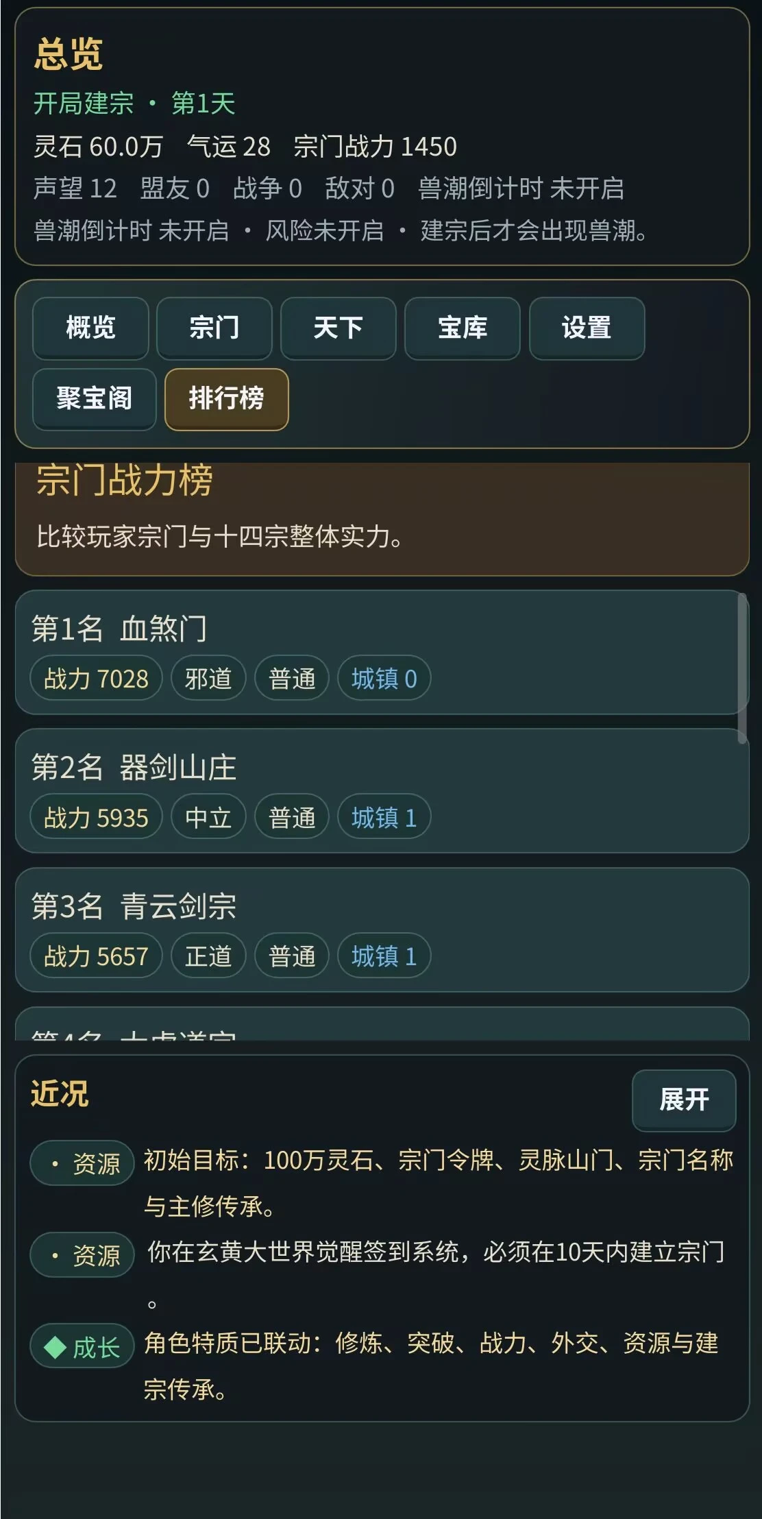 修仙宗门签到问道截图2