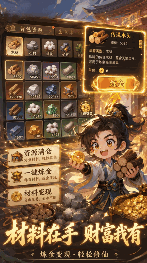 放置摆摊养宗门截图1