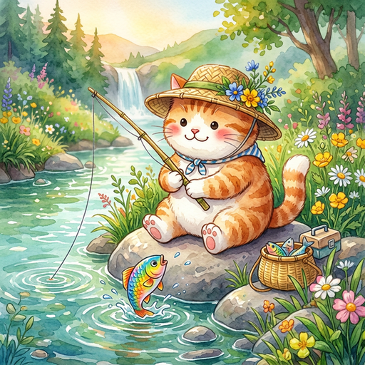 钓鱼养猫