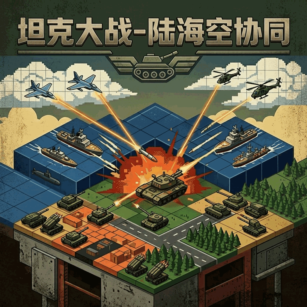 坦克大战陆海空协同