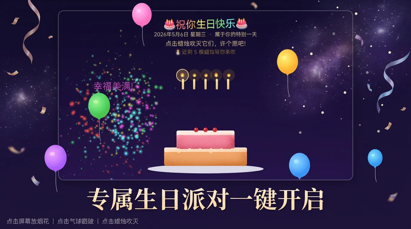 祝你生日快乐