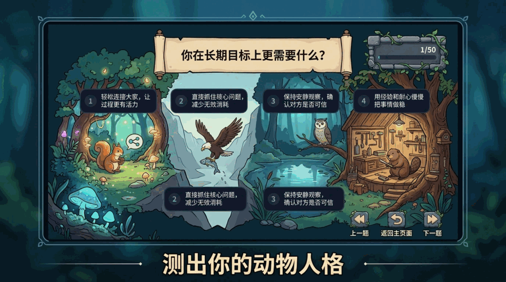 动物人格测试截图1