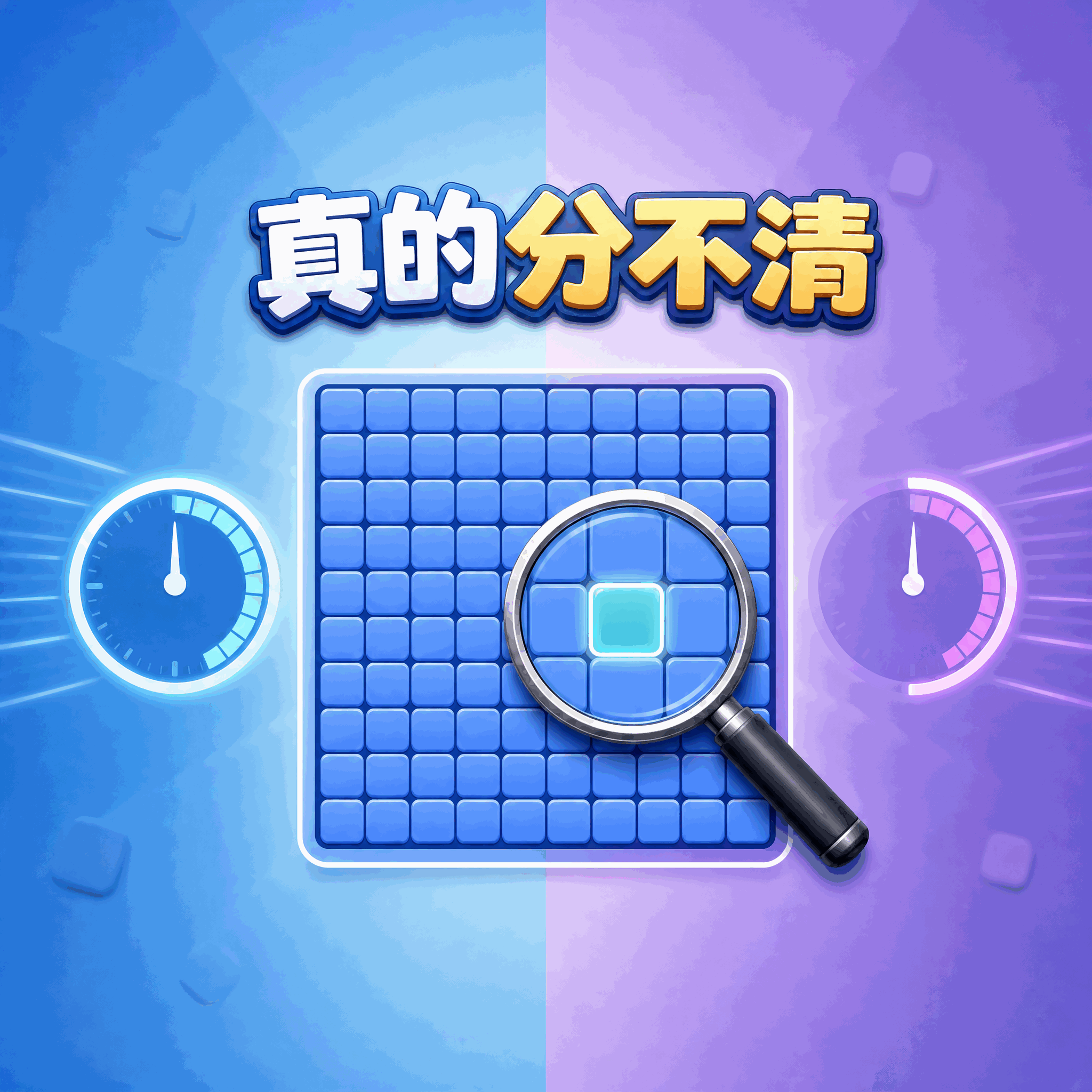 真的分不清
