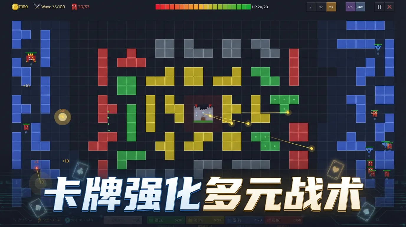方块x塔防截图3