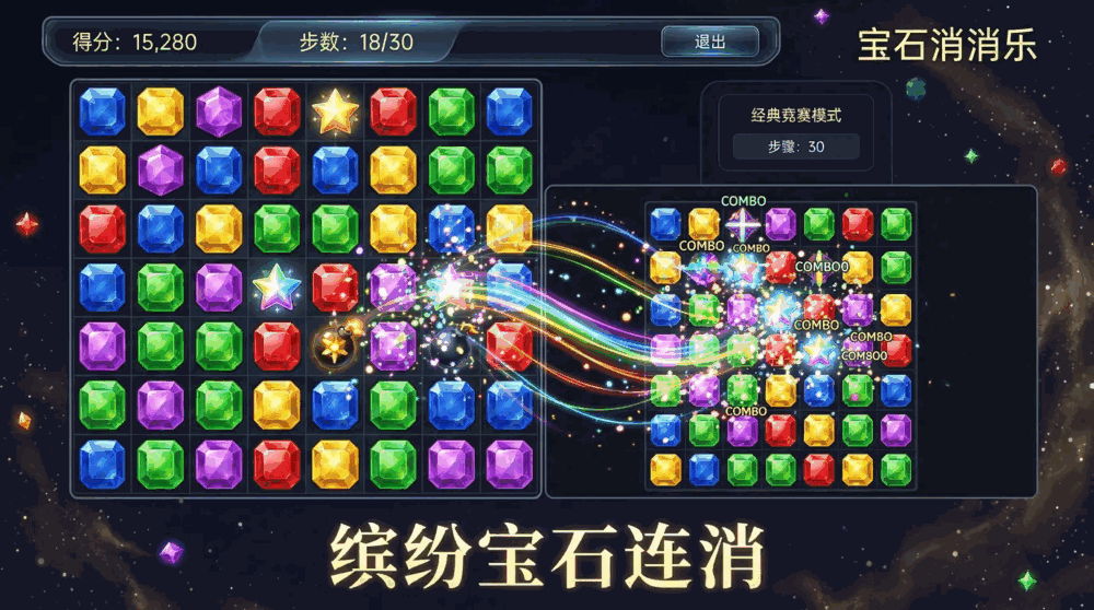 宝石消消乐截图1