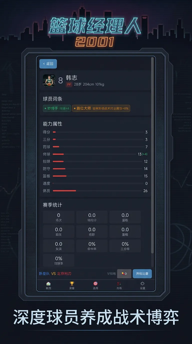 篮球经理人2001截图3