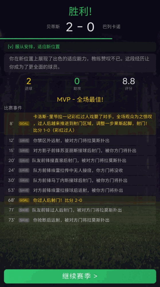 绿茵生涯