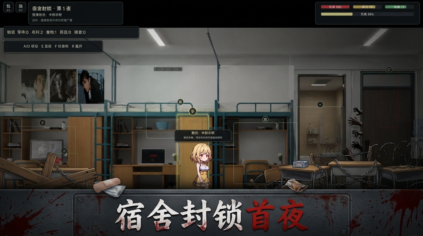 校园危机丧尸生存截图1