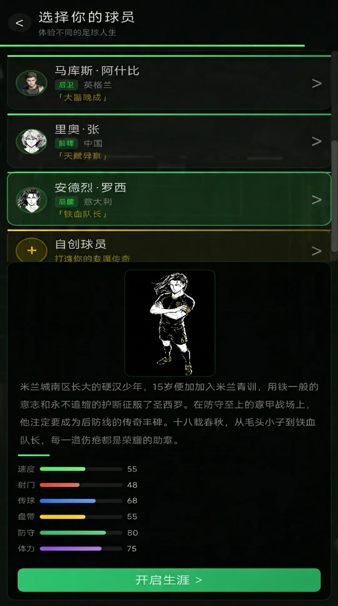 绿茵生涯