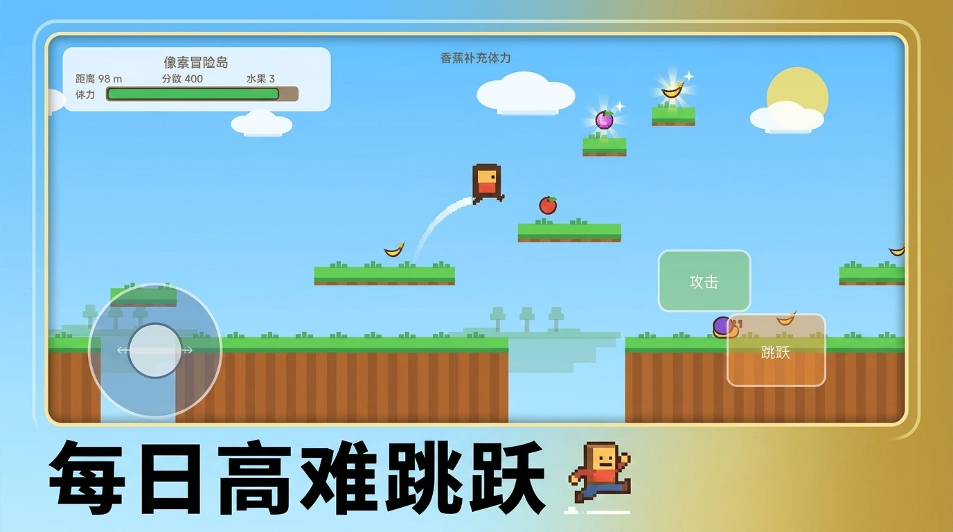 跳跃像素冒险岛截图1