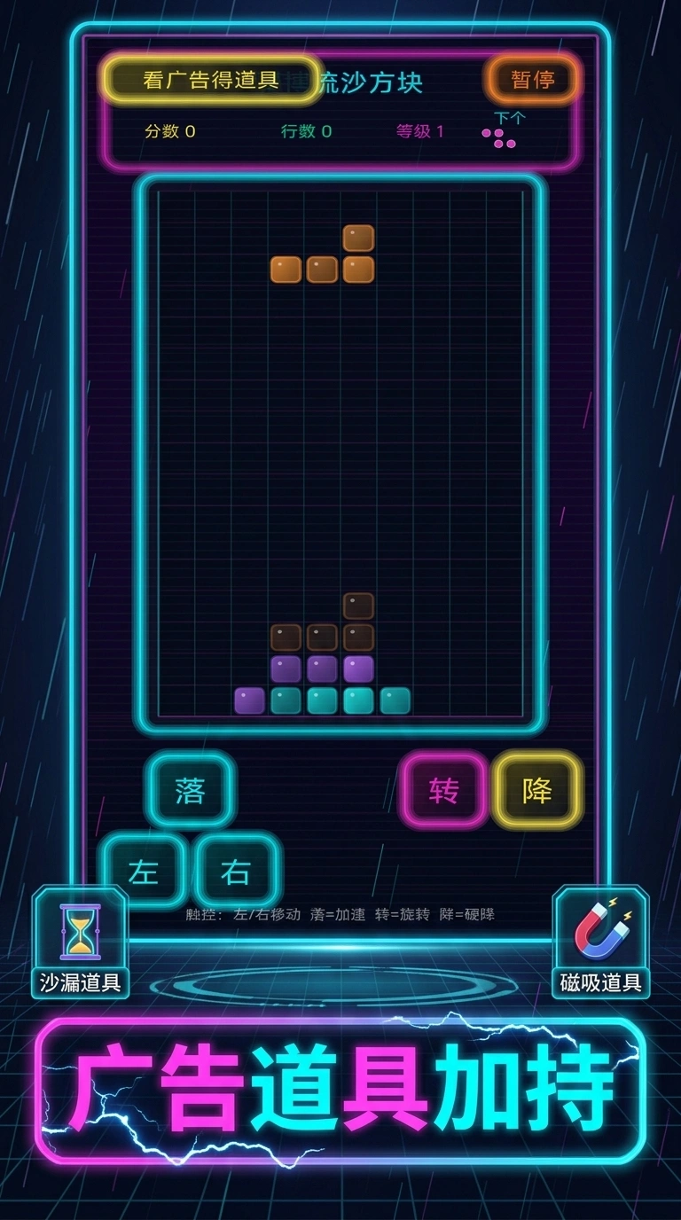 赛博流沙方块截图3