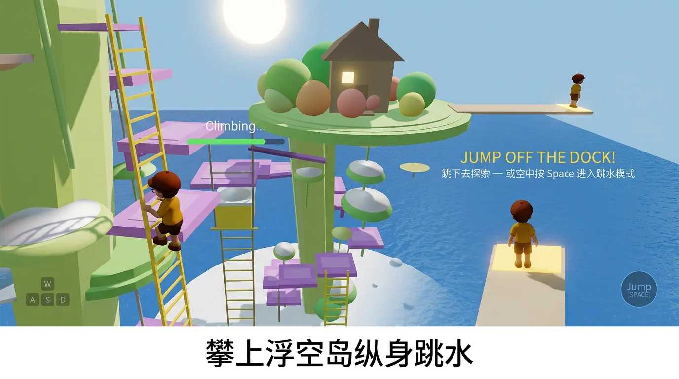 浮岛跳水截图1