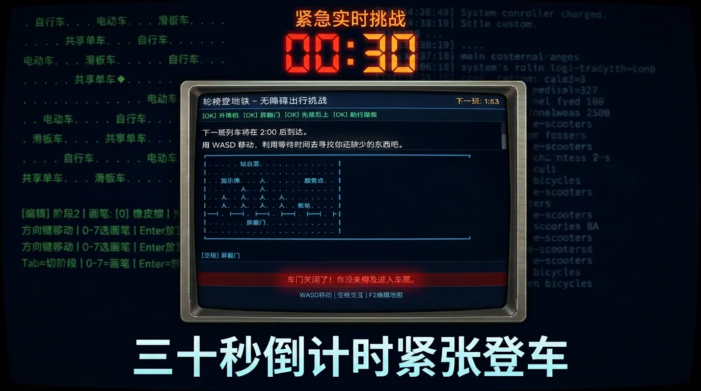 轮椅登地铁