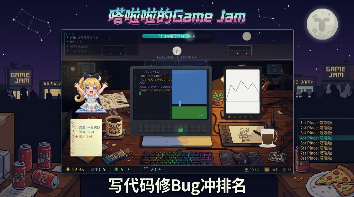嗒啦啦的gamejam截图3