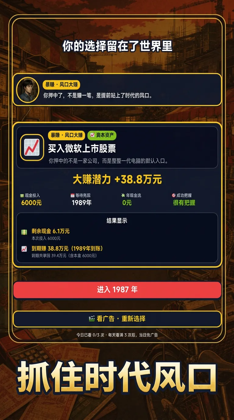 穿越1980亿万富翁之路截图2