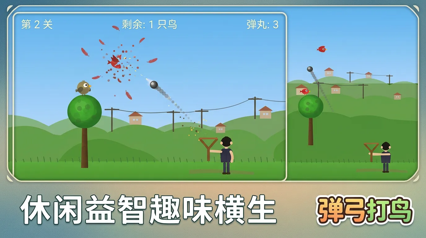 弹弓打鸟