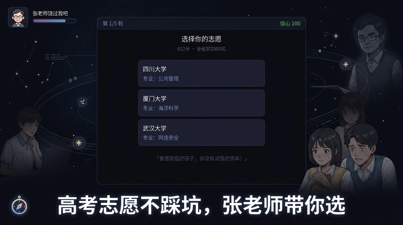 志愿导师饶过我吧