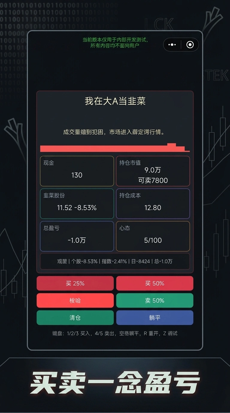 我在大a当韭菜