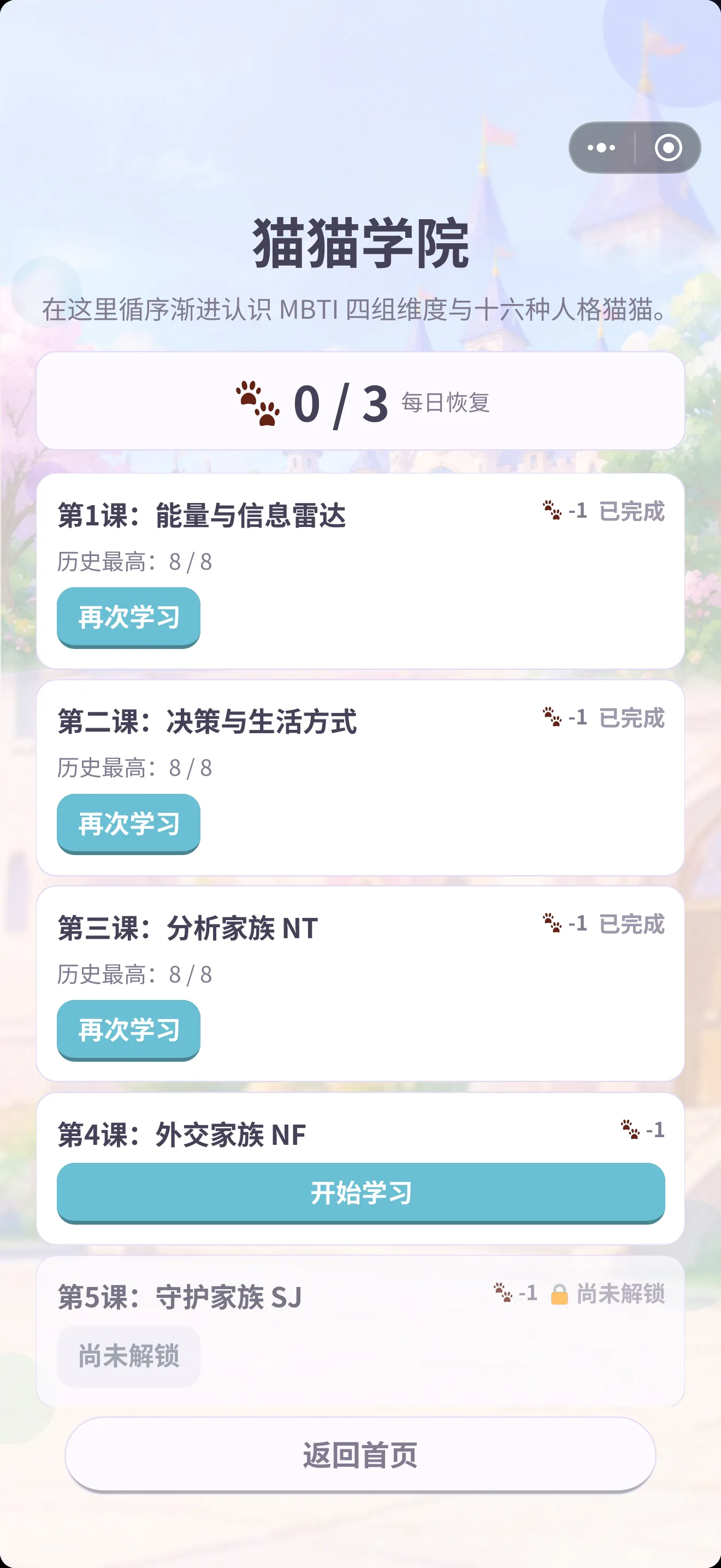喵趣人格图鉴
